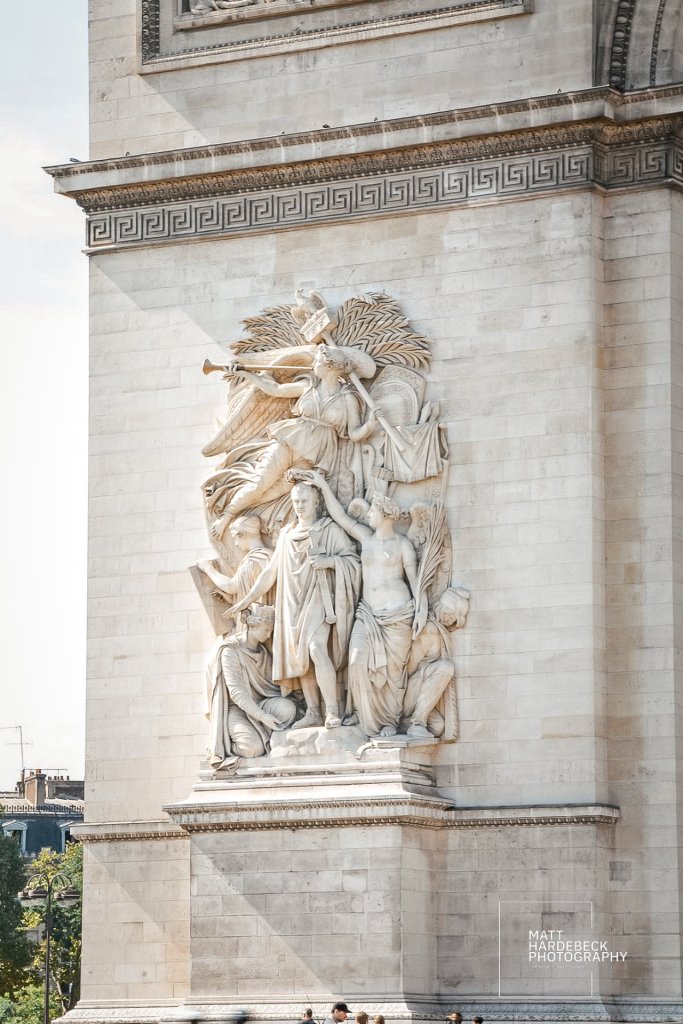 Sculptural group on pillar of the Arc de Triomphe