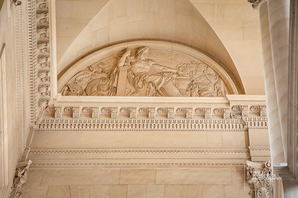 Even the ceilings in the Louvre are masterworks—opulence above every gallery.